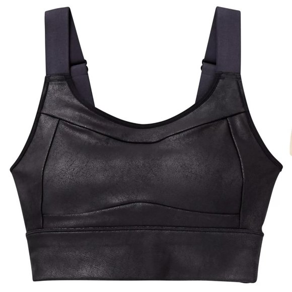 NWT CALIA Women's Sculpt Leather Seamed Long Line Bra - Picture 4 of 5